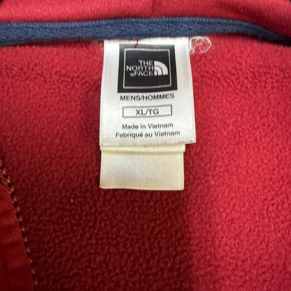 The North Face‎ Colorblock Full-Zip Hoodie – Red/Gray – Men’s XL – EUC